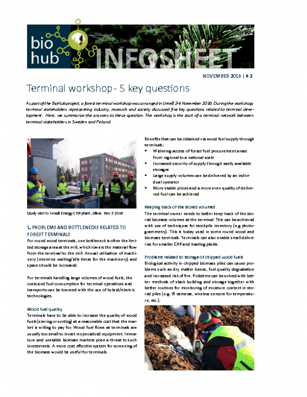 2016 No 2 Terminal Workshop Umea