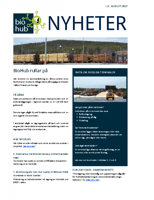 2017 BioHub Nyhetsbrev Nr 2