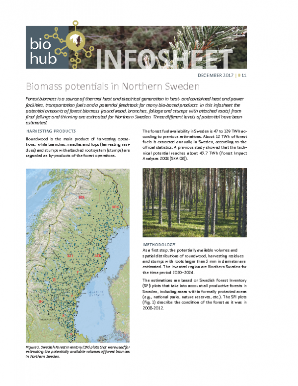 2017 No 11 Biomass potentials in Northern Sweden