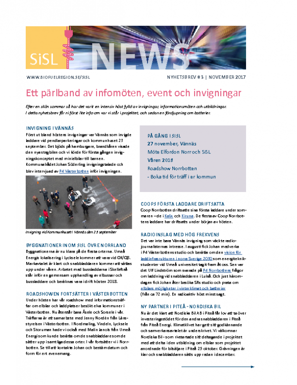 2017 SiSL Nyhetsbrev nr 3
