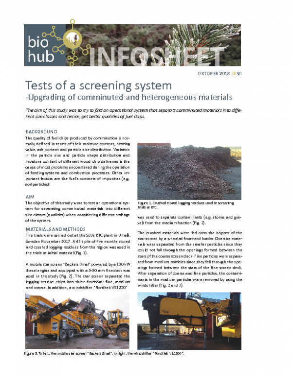 2018 No 30 Sieving of biomass