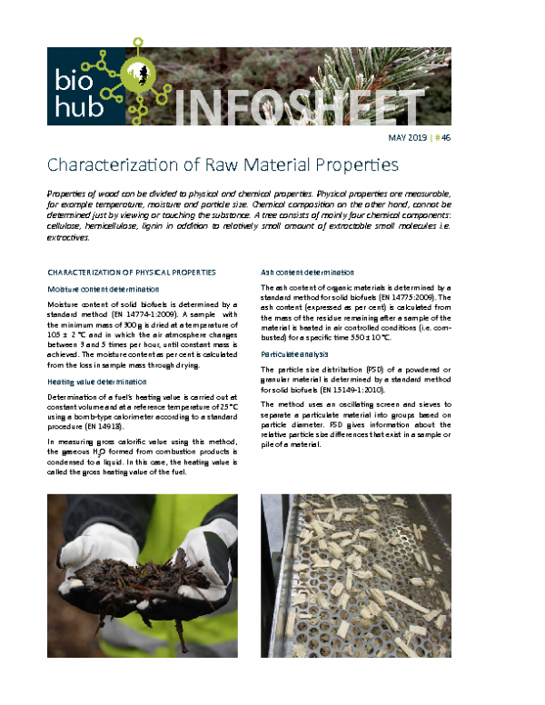 2019 No 46 Characterization of raw material properties
