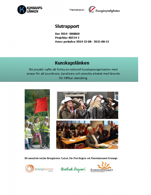 2015 SLUTRAPPORT Kunskapslänken del 1